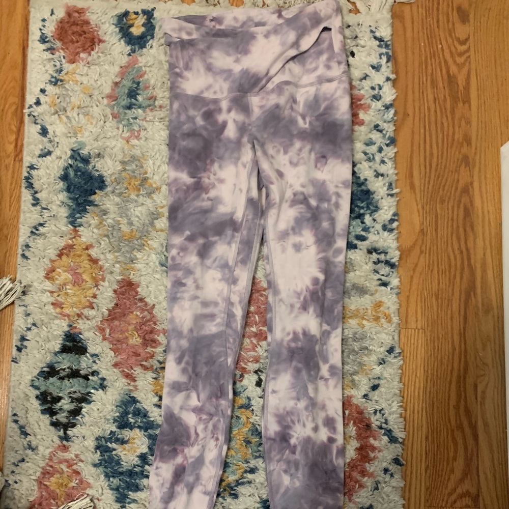 Lululemon Diamond Dye Aligns w Strappy High Waist